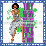 They Whispered To Her Storm Life Quotes Hustler Melanin Woman Gold Chain Logo Hustle Skillz SVG PNG JPG Vector Cut Files Silhouette Cricut