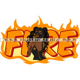 Fire Melanin Holding Gun Ski Mask Money Cash Hustle Skillz Dope Hustler Hustling Designs For Products SVG PNG JPG EPS Cut Cutting