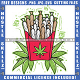 Weed Leaf Smoking High Green Yellow Red Rasta Plants Leaves Leaf Joint Blunt Smoke Grind Cannabis Smoking Blunt Marijuana Weed leaf Logo Hustle Skillz SVG PNG JPG Vector Cut Files Silhouette Cricut