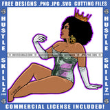 Free Bundle Beautiful Melanin Queen Woman Black Girl Magic Hu$tle $killz Grind Hustler Designs For Commercial Use SVG PNG JPG Cut Cutting