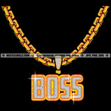 Boss Diamond Charm Gemstone Gold Chain Jewelry Gem Golden Necklace Jewel Bling Bling Logo Hustle Skillz SVG PNG JPG Vector Cut Files Silhouette Cricut