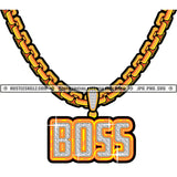 Boss Diamond Charm Gemstone Gold Chain Jewelry Gem Golden Necklace Jewel Bling Bling Logo Hustle Skillz SVG PNG JPG Vector Cut Files Silhouette Cricut