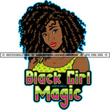 Black Girl Magic African American Lady Melanin Woman Hustler Quotes Logo Hustle Skillz SVG PNG JPG Vector Cut Files Silhouette Cricut