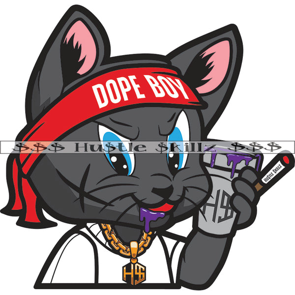 Dope Boy Drinking Purple Drink Smoking Blunt Drug Addiction Money Cash Hustle Skillz Dope Hustler Hustling Designs For Products SVG PNG JPG EPS Cut Cutting