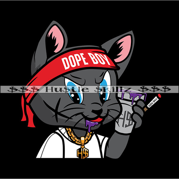 Dope Boy Drinking Purple Drink Smoking Blunt Drug Addiction Money Cash Hustle Skillz Dope Hustler Hustling Designs For Products SVG PNG JPG EPS Cut Cutting