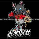 Heartless Cat Money Cash Coin No Heart Hustle Skillz Dope Hustler Hustling Designs For Products SVG PNG JPG EPS Cut Cutting