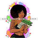 Melanin Hustle Money Maker Cash Grind Grinding Hustle Skillz Dope Hustling Designs For Products SVG PNG JPG EPS Cut Cutting