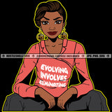 Evolving Evolves Eliminating Savage Positive Quotes Lola Logo Hustle Skillz SVG PNG JPG Vector Cut  Files Silhouette Cricut