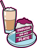 Enough On My Plate Savage Life Quotes Cake Coffee Logo Hustle Skillz SVG PNG JPG Vector Cut  Files Silhouette Cricut