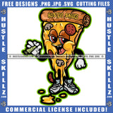 Pizza Smoking Cigarette Joint Blunt Illustration High Logo Smoke Organic New High Cannabis Smoking Blunt Marijuana Weed leaf Logo Hustle Skillz SVG PNG JPG Vector Cut Files Silhouette Cricut