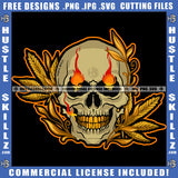 Evil Fire Skull Flames Teeth Bones Skeleton Evilness Abstract Graphic Grind Hustler Cannabis Smoking Blunt Marijuana Weed leaf Logo Hustle Skillz SVG PNG JPG Vector Cut Files Silhouette Cricut