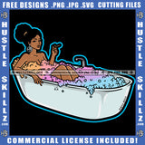 Bath Tub Full Smoking Cannabis Smoking Blunt Marijuana Weed leaf Logo Hustle Skillz SVG PNG JPG Vector Cut Files Silhouette Cricut