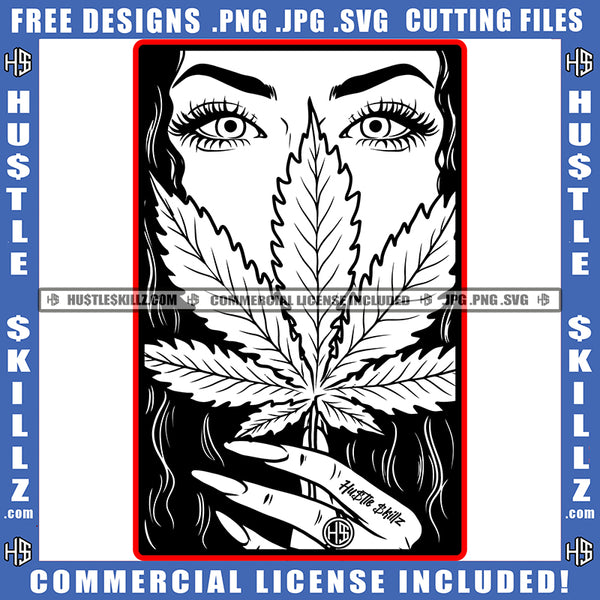 Blunt Weed 420 Bond Cannabis Smoker Smoking Blunt Weed leaf Logo Hustle Skillz SVG PNG JPG Vector Cut Files Silhouette Cricut