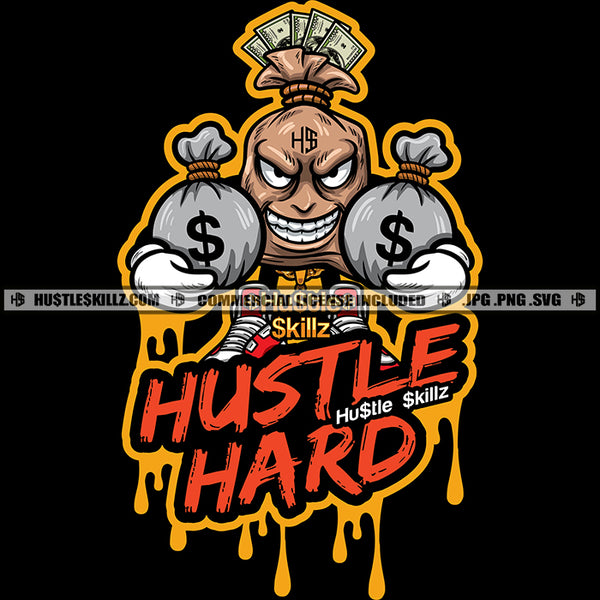 Hustle Hard Savage Quotes Hustle Skillz SVG PNG JPG Vector Cutting Files Silhouette Cricut