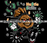 Money Bag Running Cash Hustle Dope Skills Skillz  Hustler Hustling Designs For Products SVG PNG JPG EPS Cut Cutting