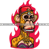 NFT Sexy Female Monkey Hat Commercial Use Logo Hustle Skillz SVG PNG JPG Vector Cut  Files Silhouette Cricut