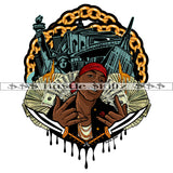 City Gangster Gangsta Man Dope Boy Knife Grind Investor Money Cash Hustle Skillz Dope Hustler Hustling Designs For Products SVG PNG JPG EPS Cut Cutting