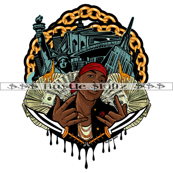 City Gangster Gangsta Man Dope Boy Knife Grind Investor Money Cash Hustle Skillz Dope Hustler Hustling Designs For Products SVG PNG JPG EPS Cut Cutting