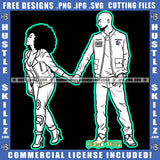 Go Away Woman Man Couple Black And White Design Holding Hand Matching Suit Walking Relationship Goals Soulmates Logo Hustle Skillz SVG PNG JPG Vector Cut Files Silhouette Cricut